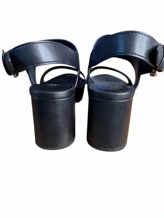 Classic Black Platform Block Heel Sandal - Picture 8 of 11